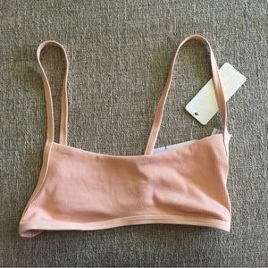 NWT L*Space Peach Gemma Bikini Top